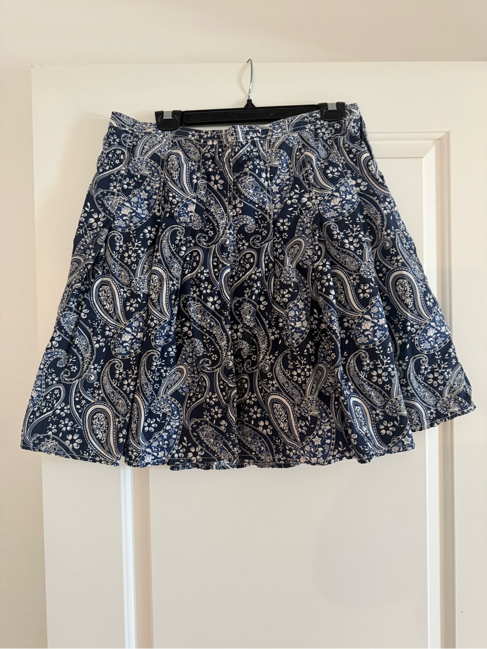Tommy Hilfiger Navy Paisley Skirt